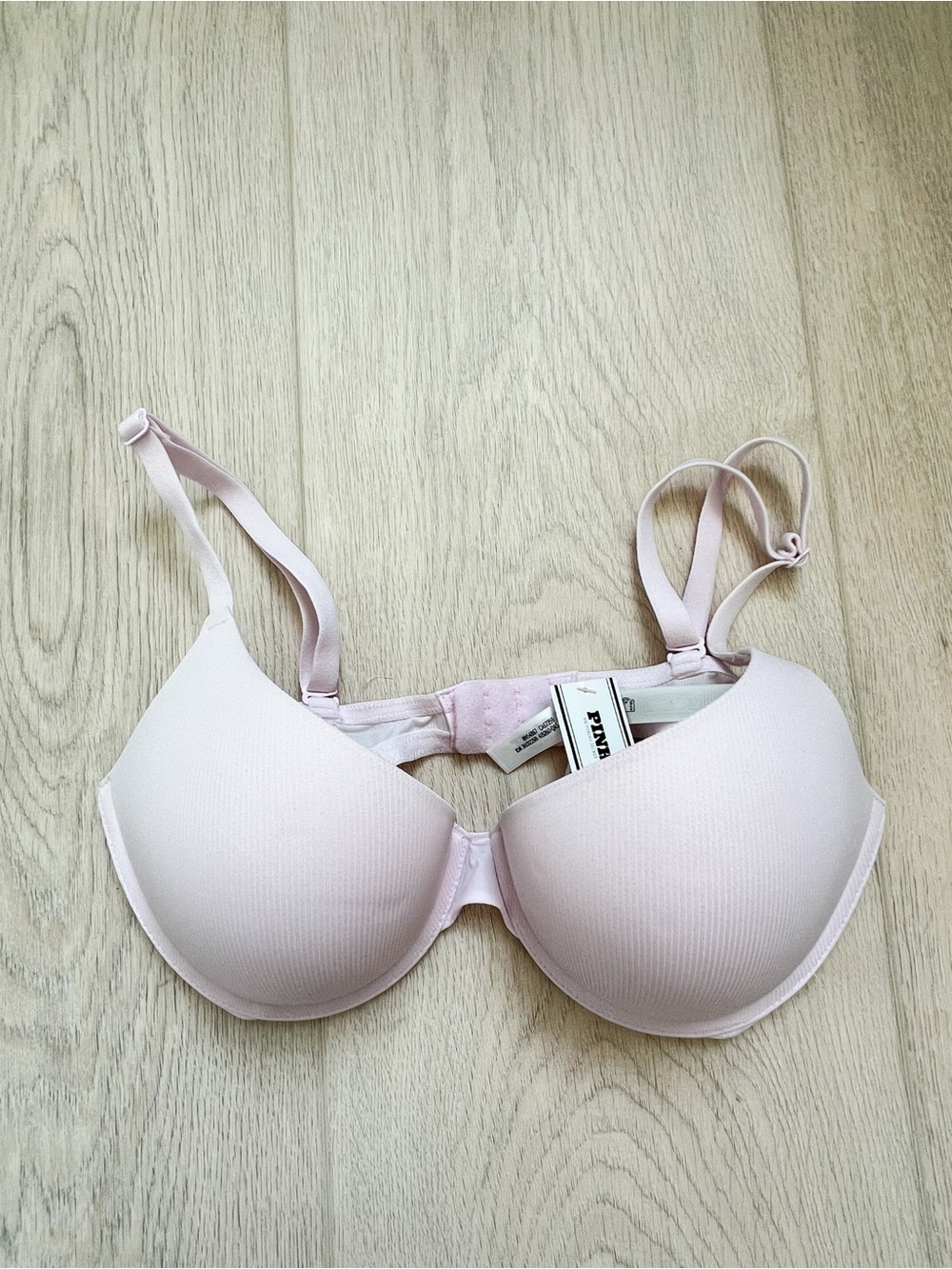 Victoria's Secret Light Pink Padded T-Shirt Bra